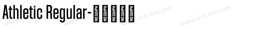Athletic Regular字体转换